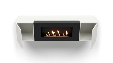 Тумба с биокамином Firelight BFP-P1600 белая